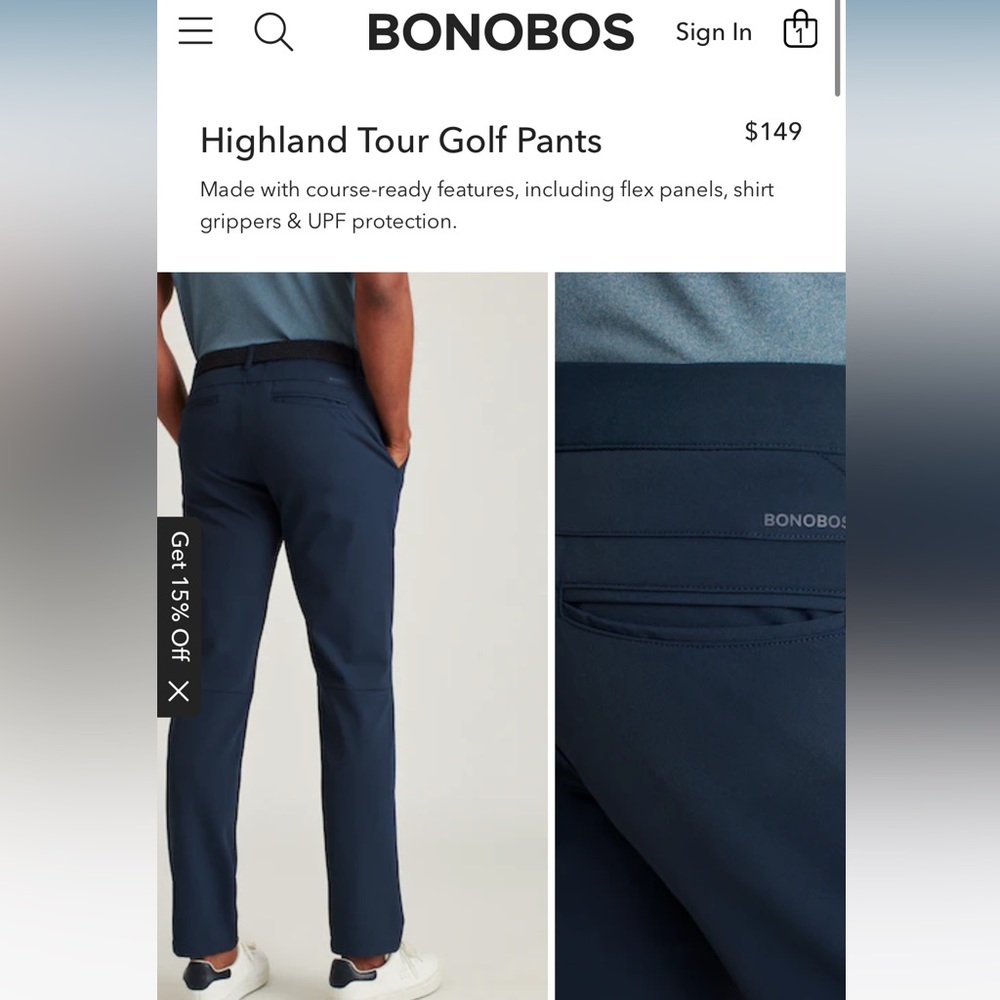 Course ready Tour Golf Pants